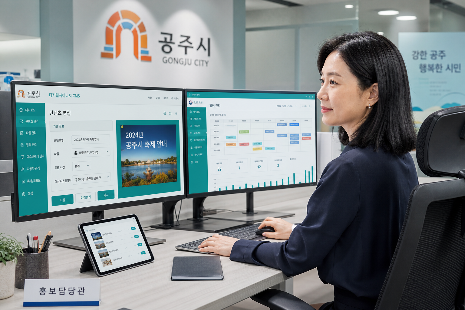 담당자의 원격 관리