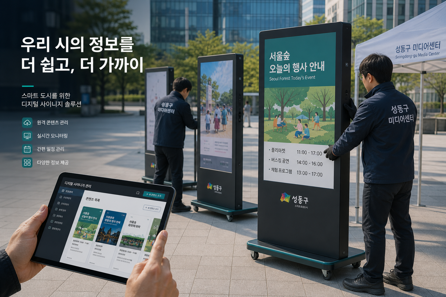 이동식·렌탈 사이니지 관리
